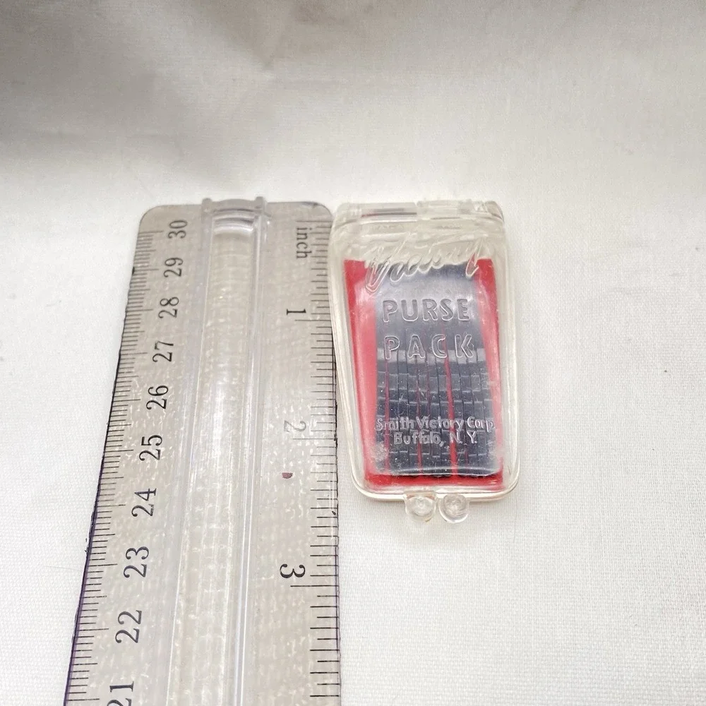 Vintage Victory Purse Pack Black Bobby Pins With Clear Hard Case For Hair